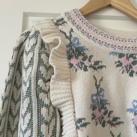 LoveShackFancy Warwick Pullover Sweater - Picture 2 of 6